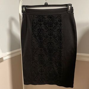 Black pencil skirt